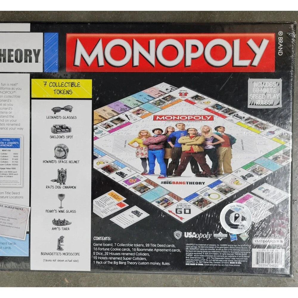 The Big Bang Theory Monopoly Board Game Brand New SEALED 2014